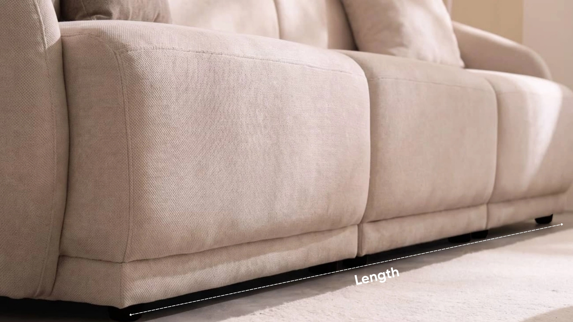 Kích thước sofa 4 chỗ tiêu chuẩn