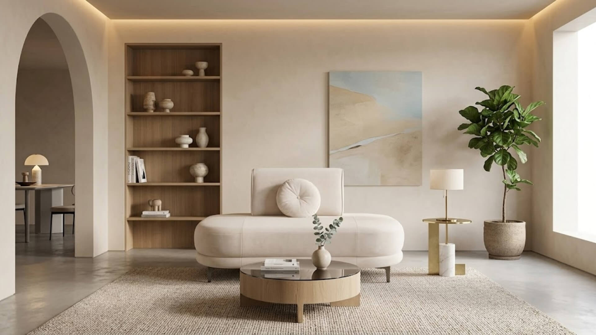 Kích thước sofa chữ I 2 chỗ
