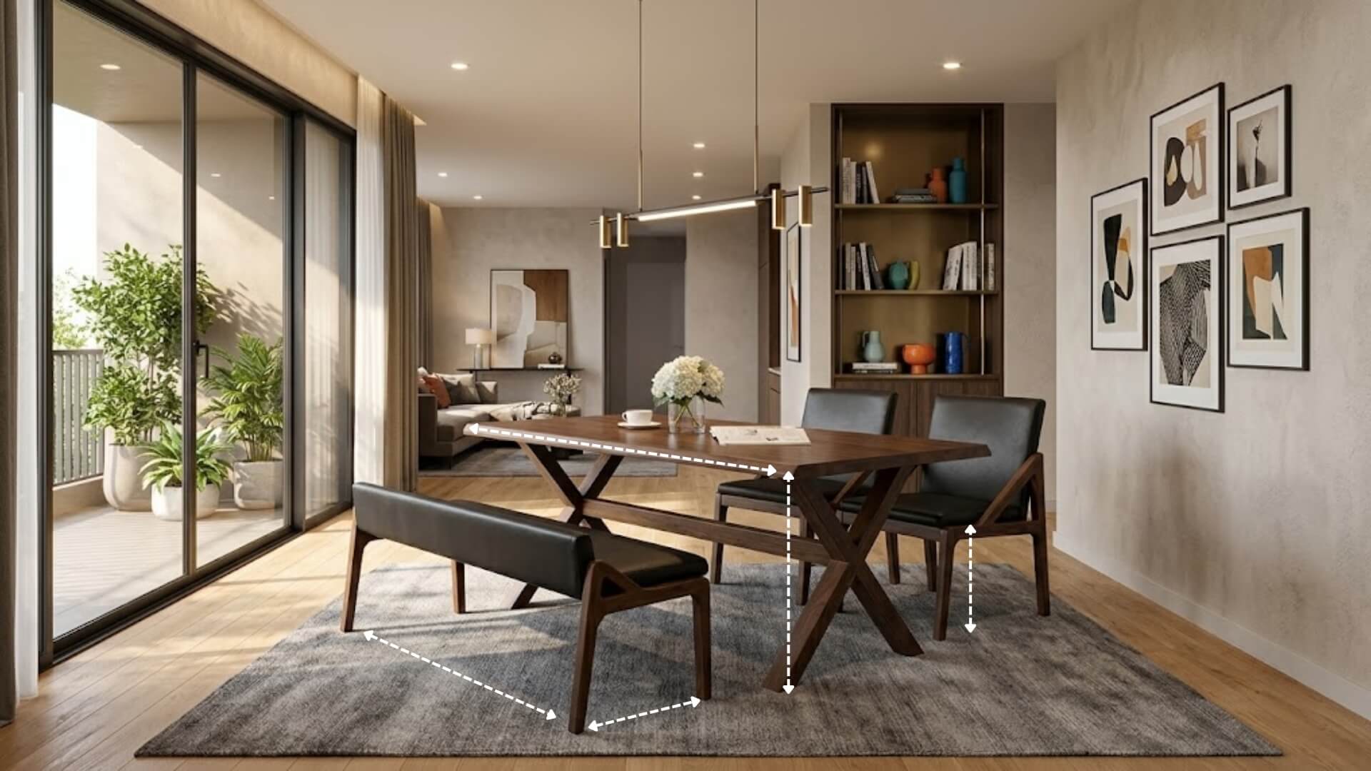 Kinh nghiệm chọn kích thước bàn ăn 4 ghế