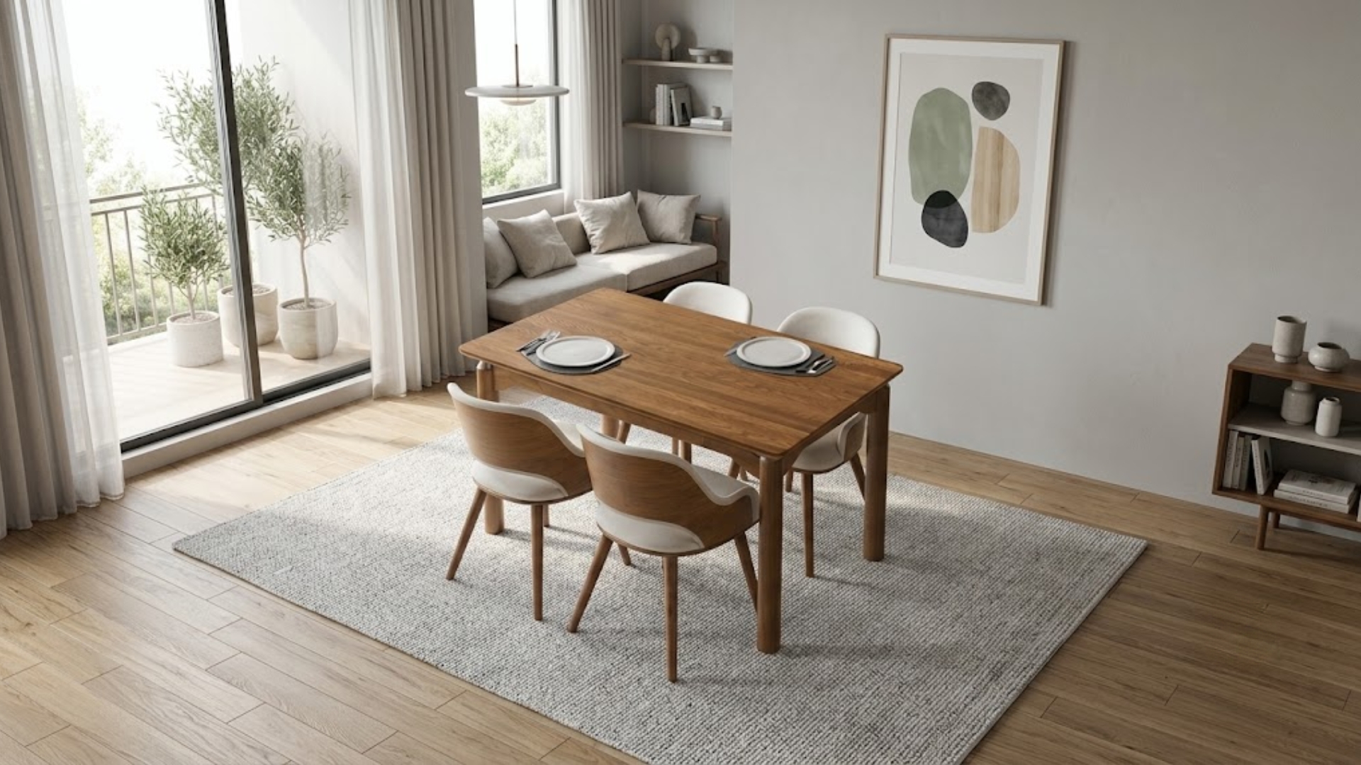 Kinh nghiệm chọn mua bộ bàn ăn gỗ 6 ghế