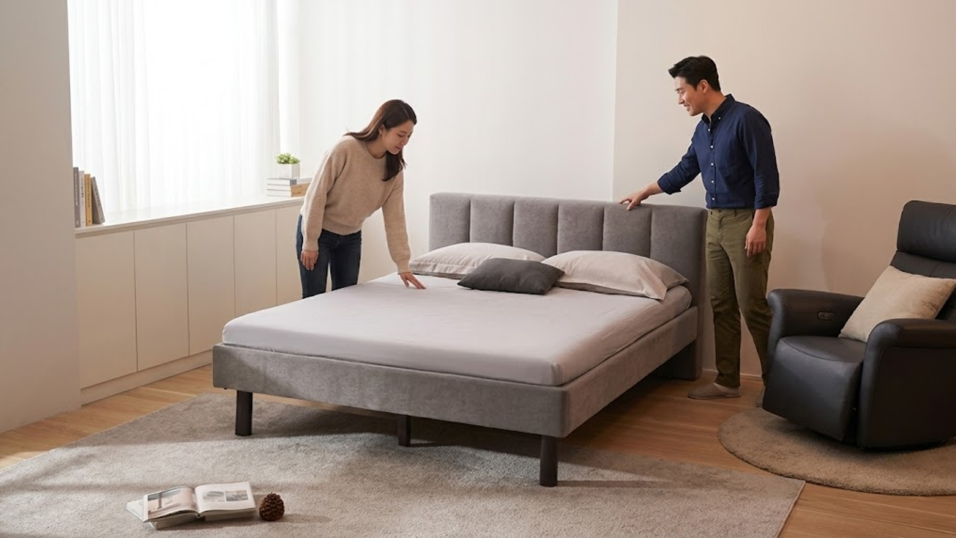 Kinh nghiệm mua giường ngủ bọc nệm