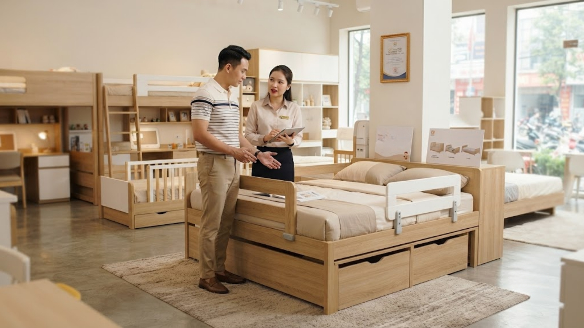 Kinh nghiệm mua giường ngủ cho bé