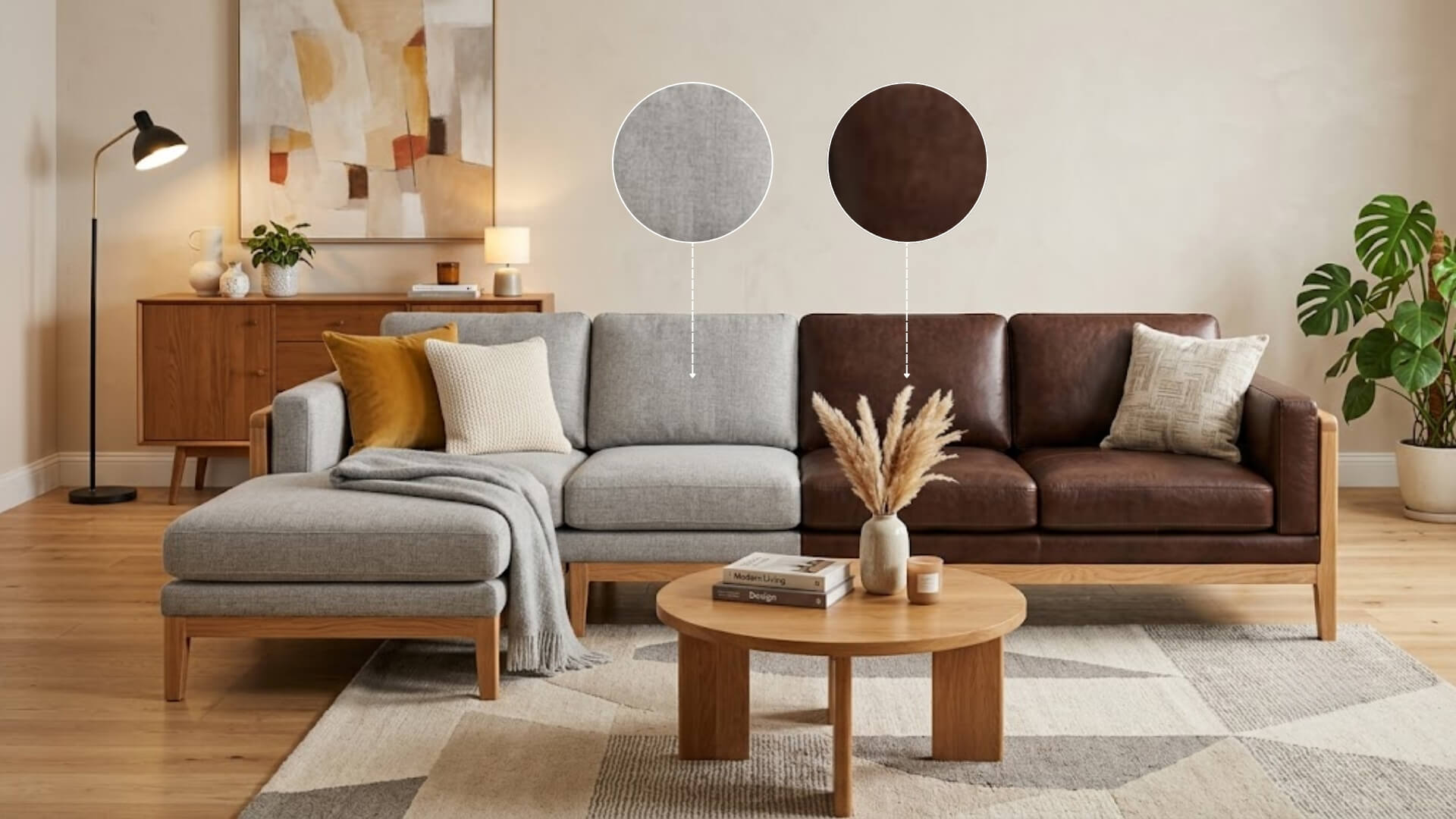 Lớp bọc sofa gỗ công nghiệp
