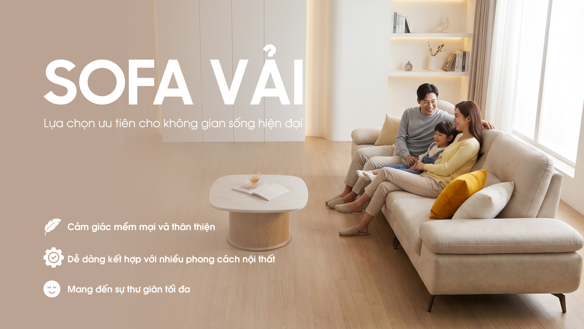 SOFA VẢI - phòng khách - Jang In