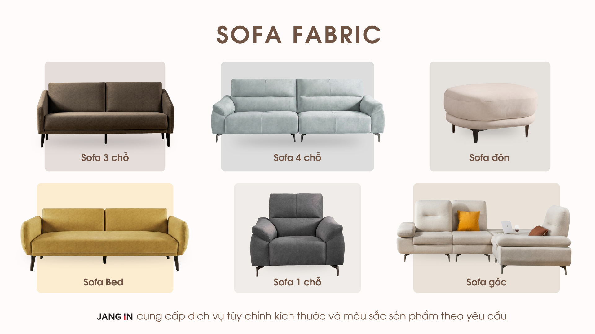SOFA VẢI - phòng khách - Jang In