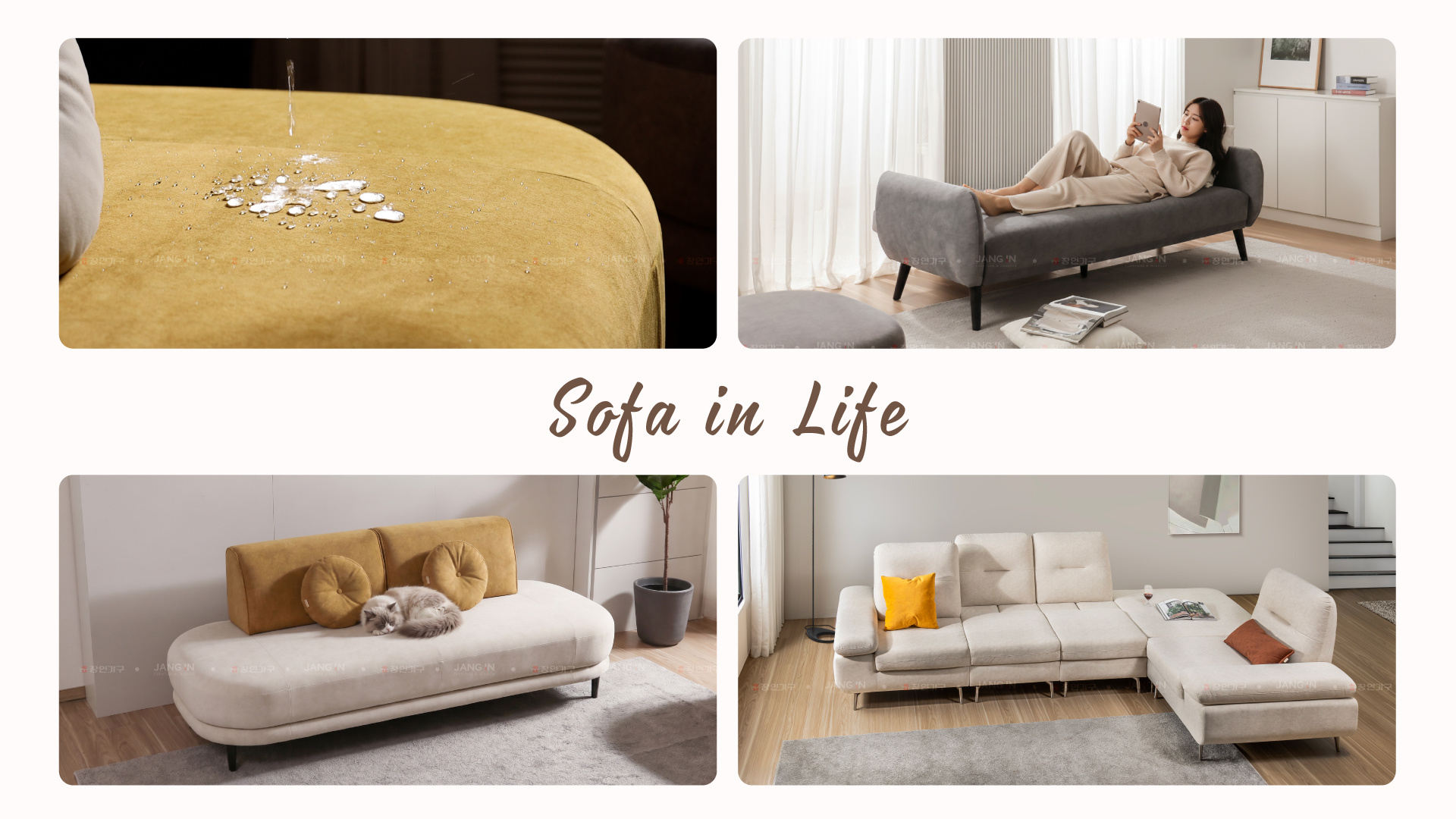 SOFA VẢI - phòng khách - Jang In