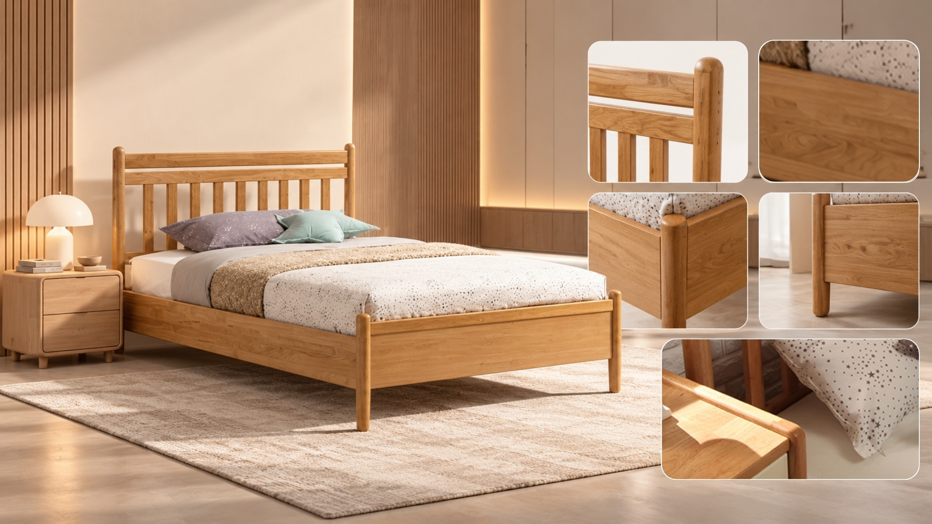 Mẫu giường gỗ hiện đại có đặc điểm gì
