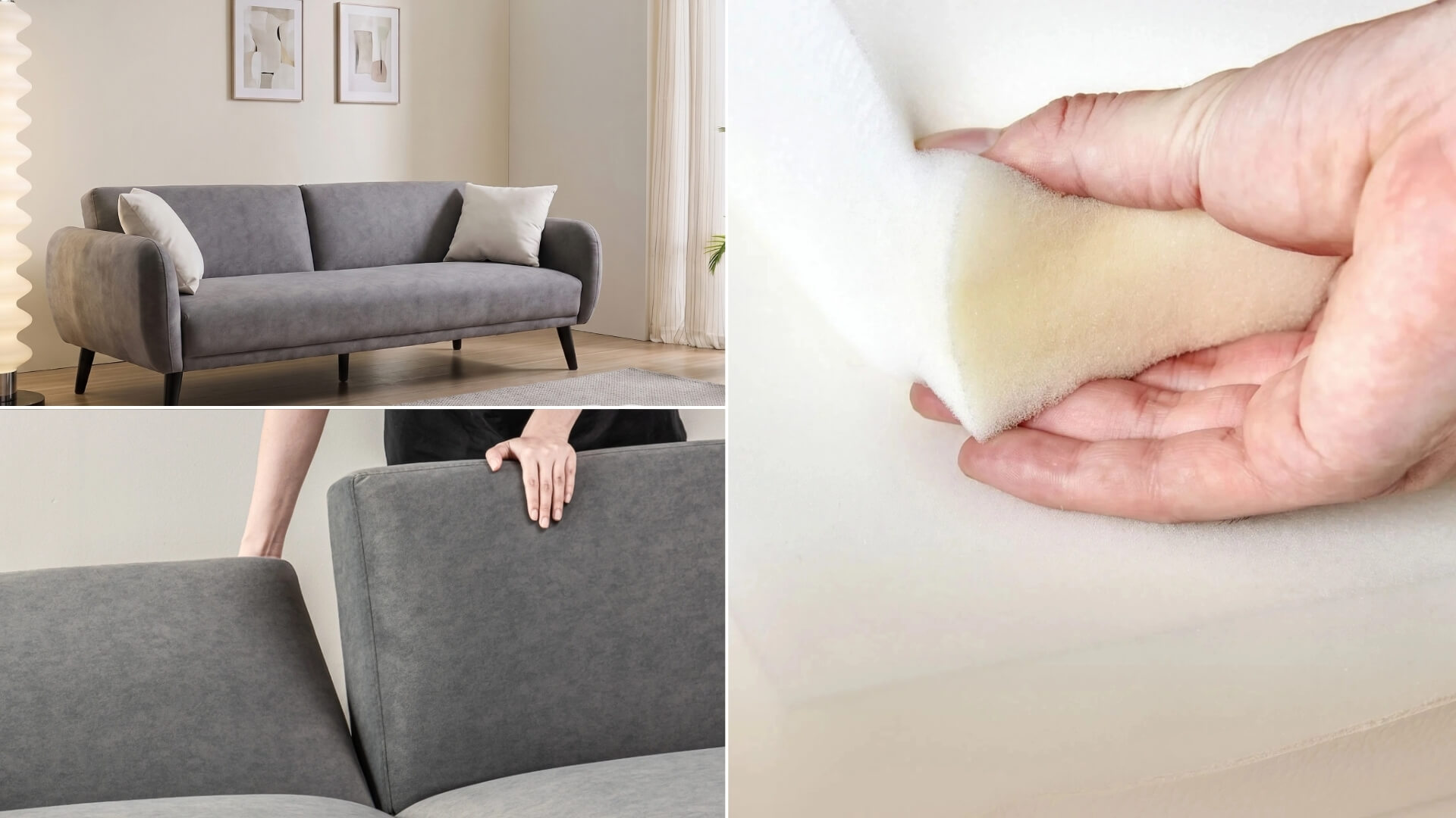 Nệm mỏng là điểm cần lưu ý khi chọn sofa giường