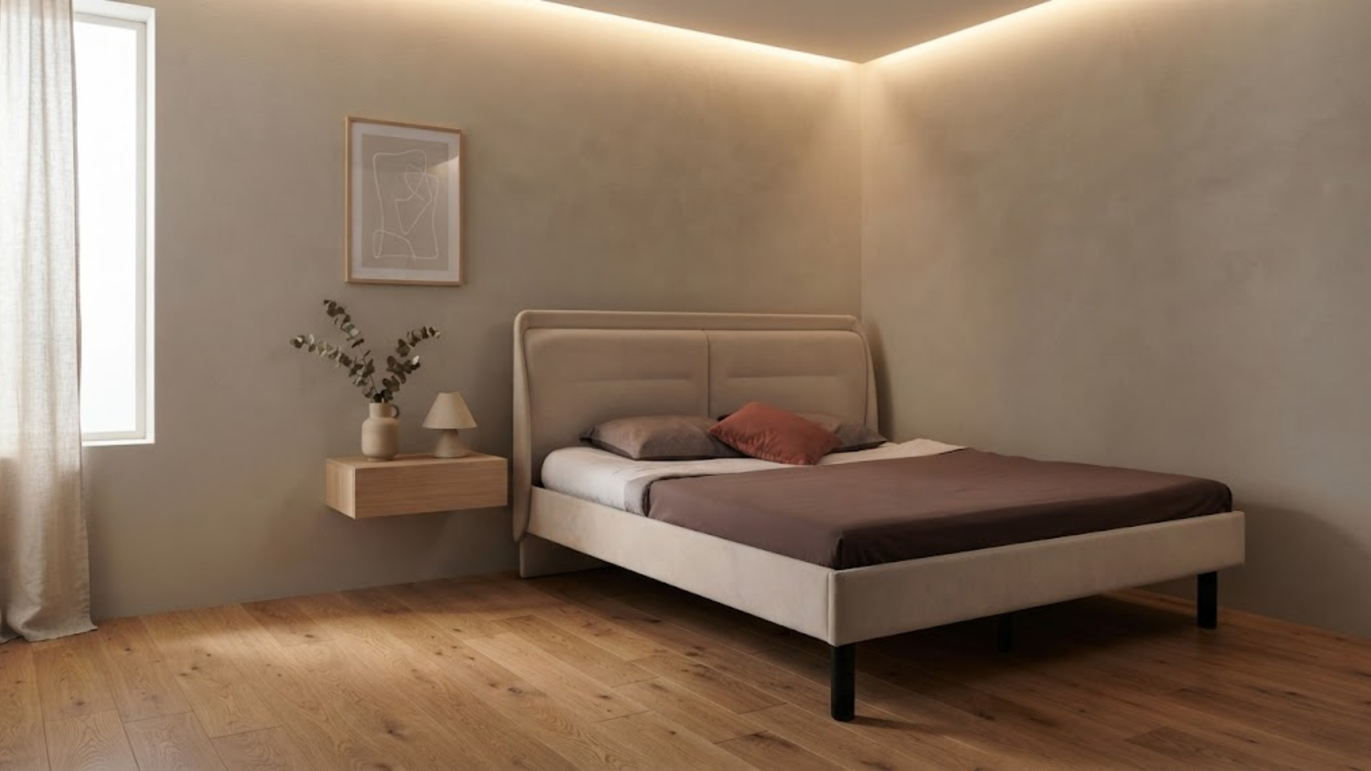 Nên chọn loại giường nào khi kê sát hai vách