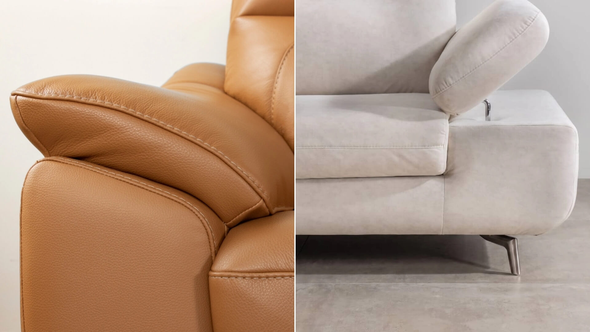 Nên chọn sofa nỉ hay da
