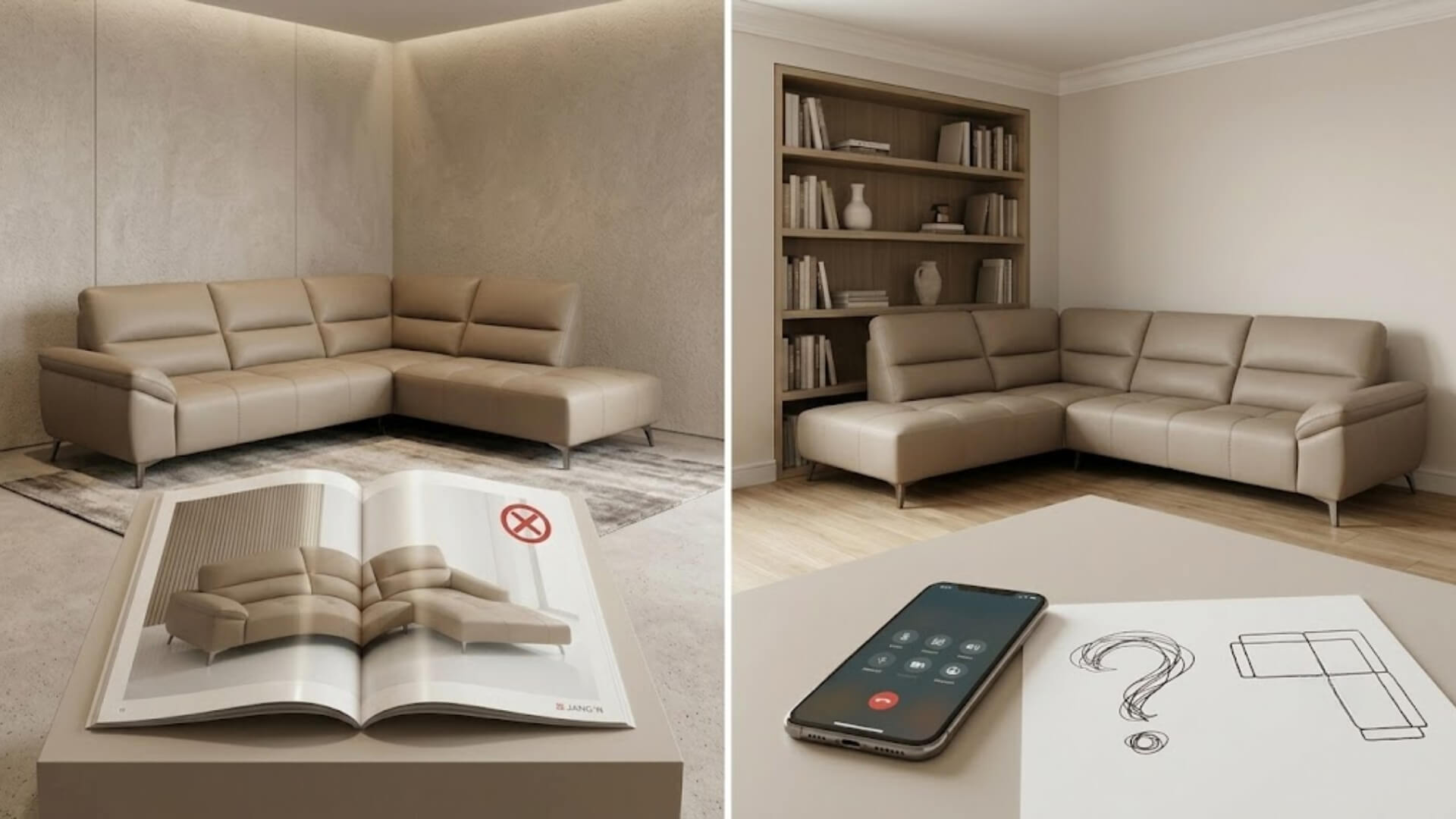 Những sai lầm thường gặp khi chọn hướng sofa góc chữ L