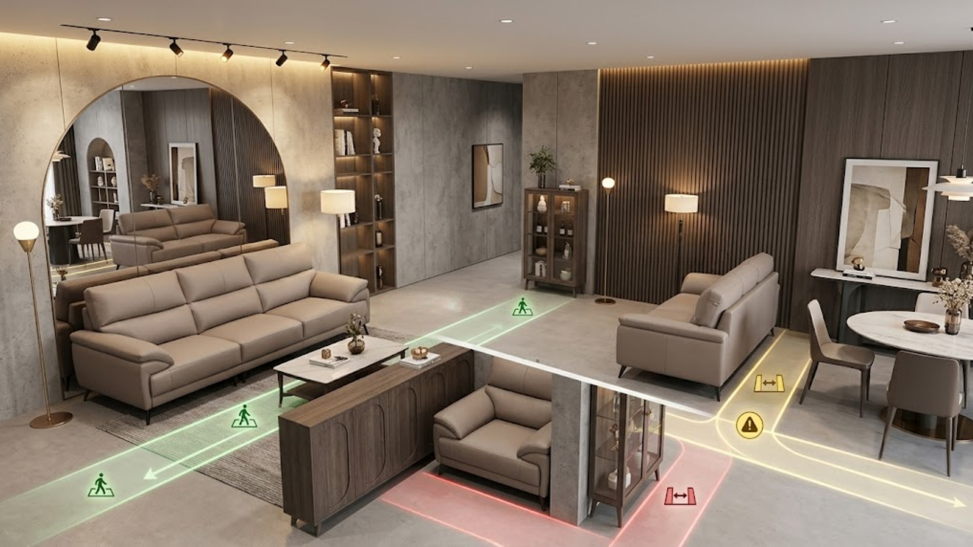 Những vị trí nên cân nhắc khi kê ghế sofa văng