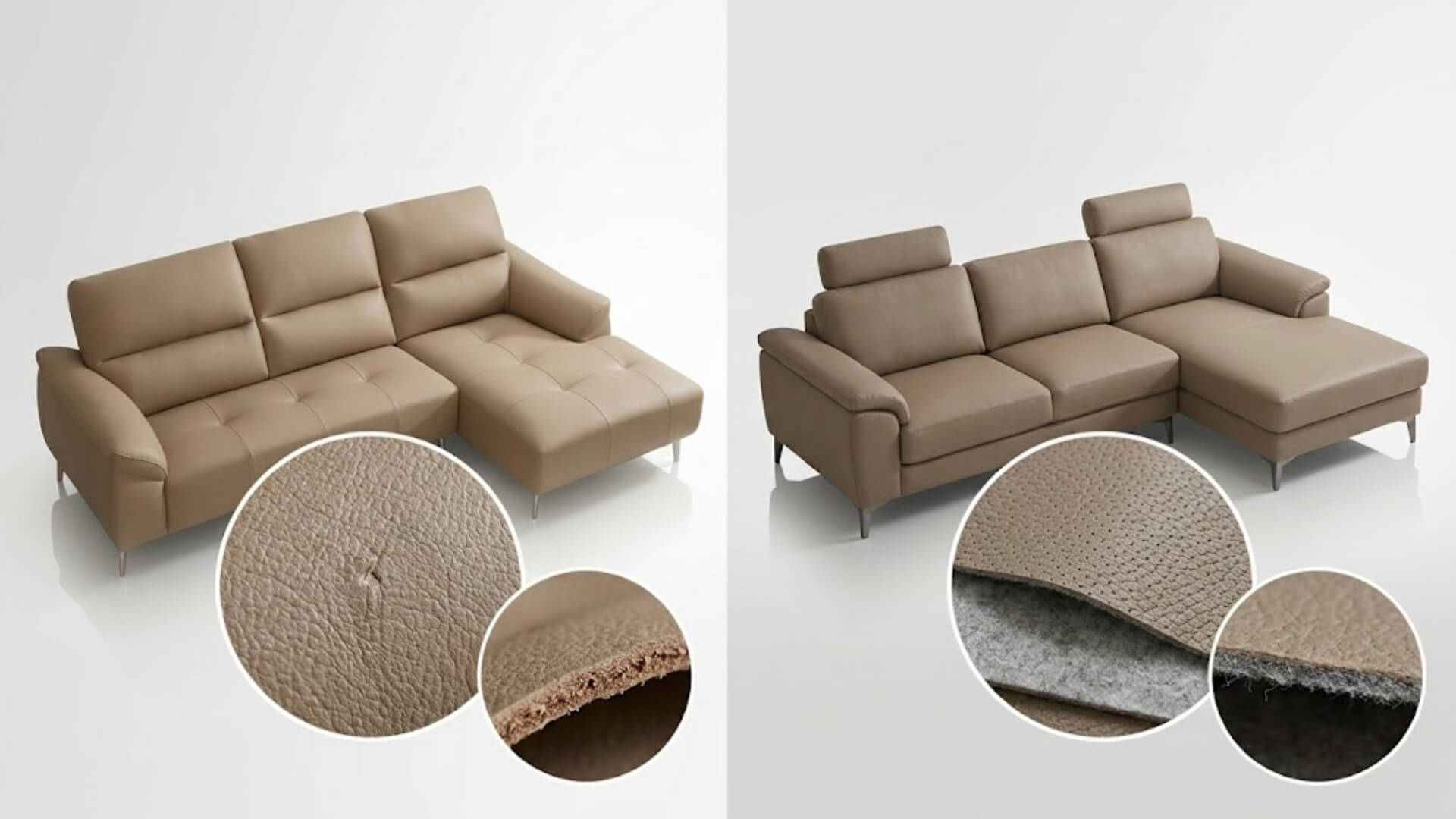 phân biệt ghế sofa da bò thật và da công nghiệp