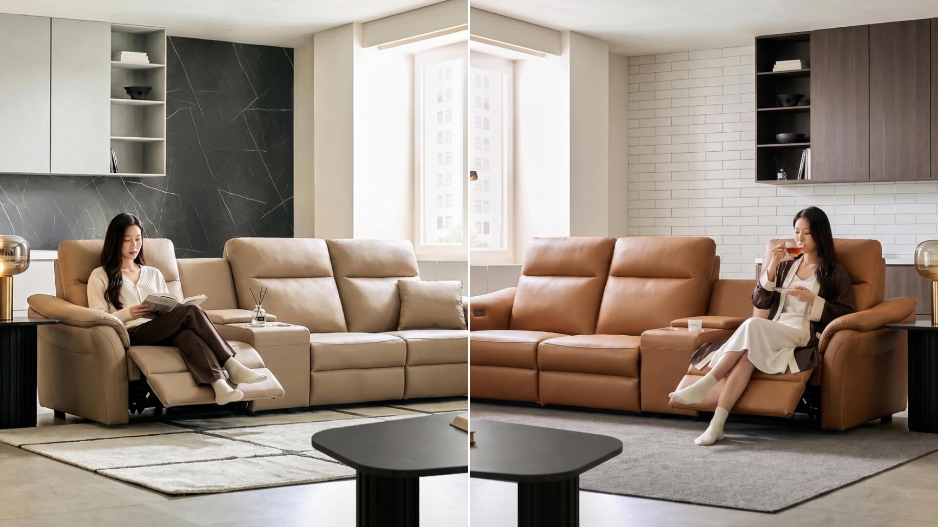 Phân loại sofa chỉnh điện theo số lượng động cơ