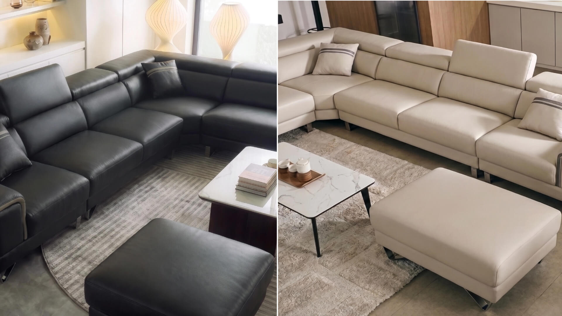 Phân loại sofa chữ L theo thiết kế và tính năng