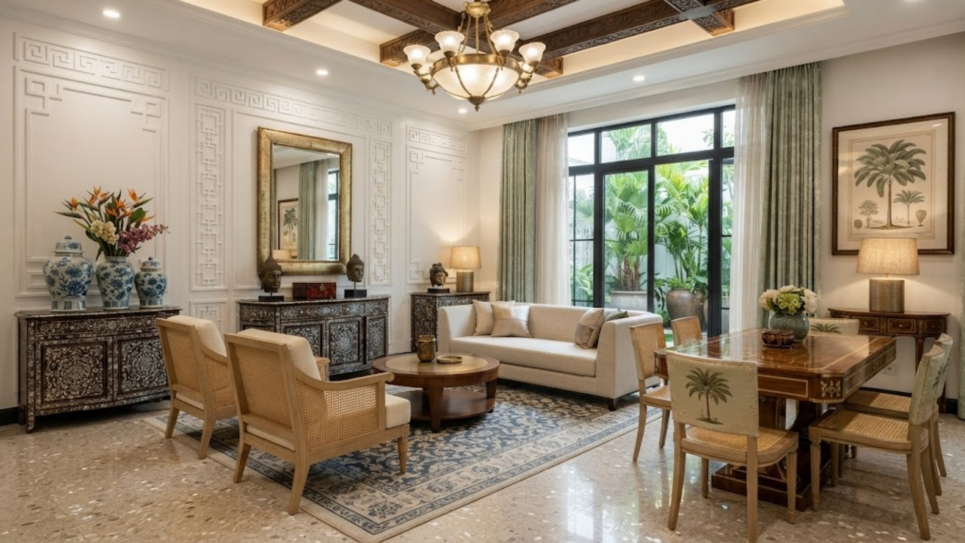 hong cách nội thất Indochine có chi phí cao