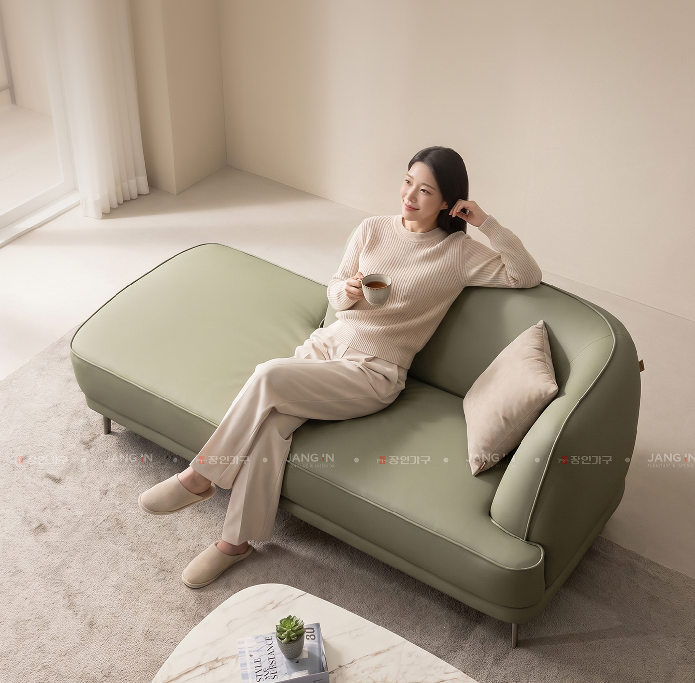 SOFA DA SILION - phòng khách - Jang In