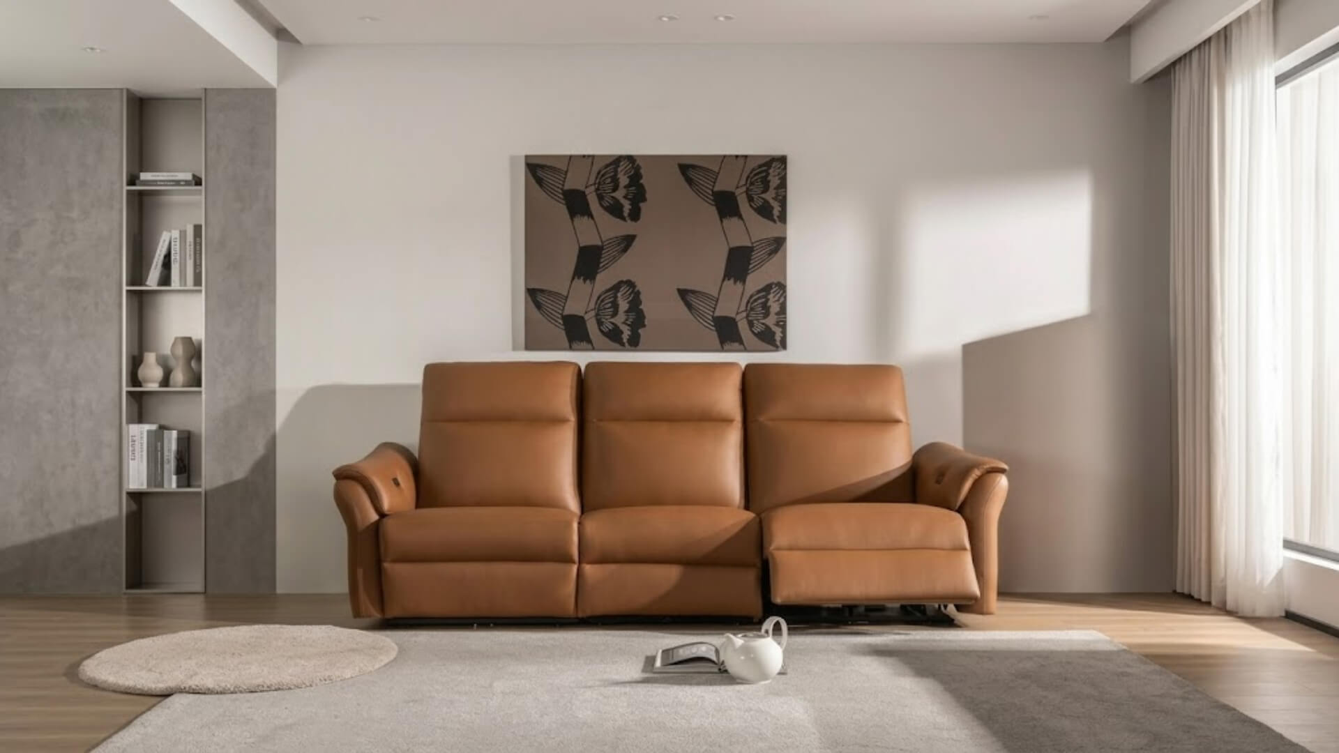 Sofa da thư giãn Vienna