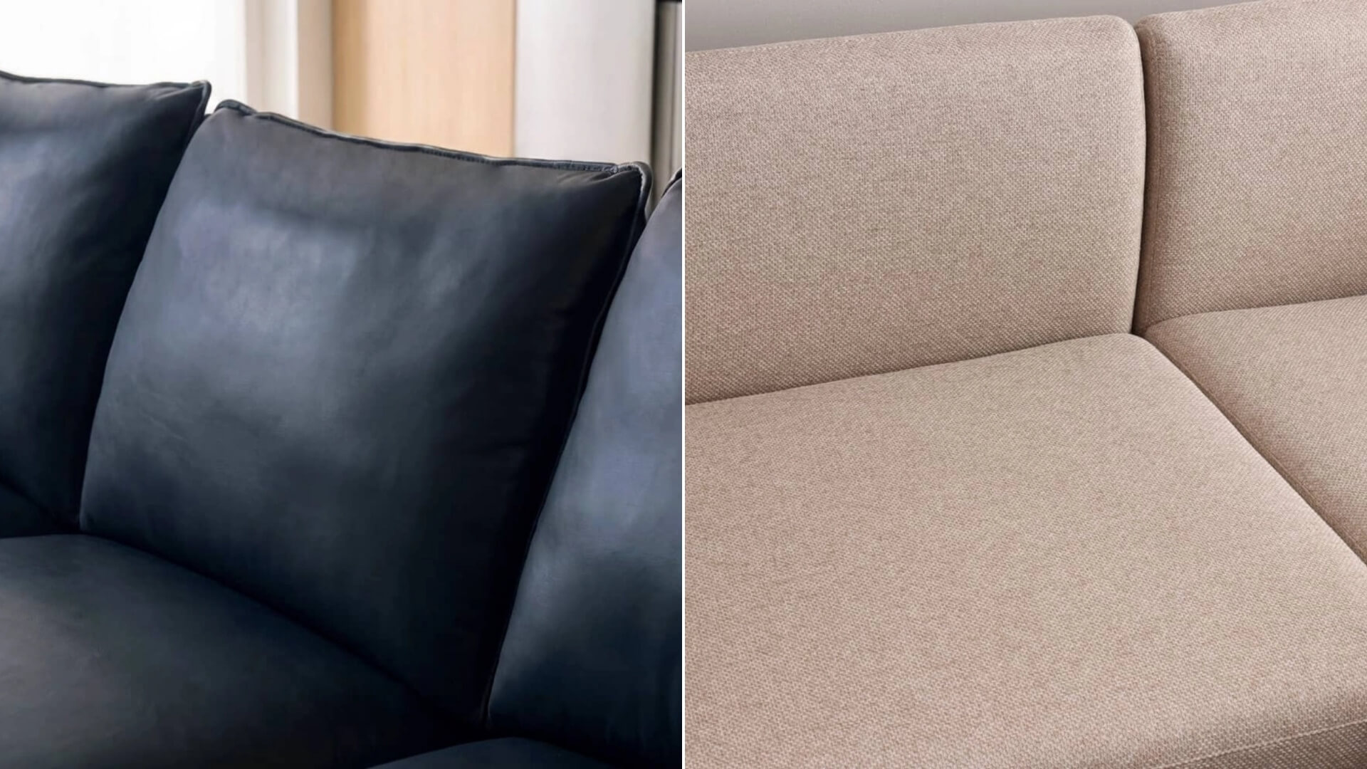 Sofa da và sofa vải khác nhau như thế nào