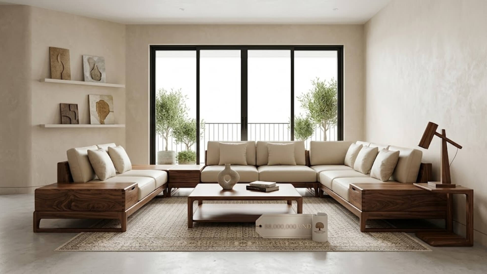 Sofa gỗ óc chó giá bao nhiêu?