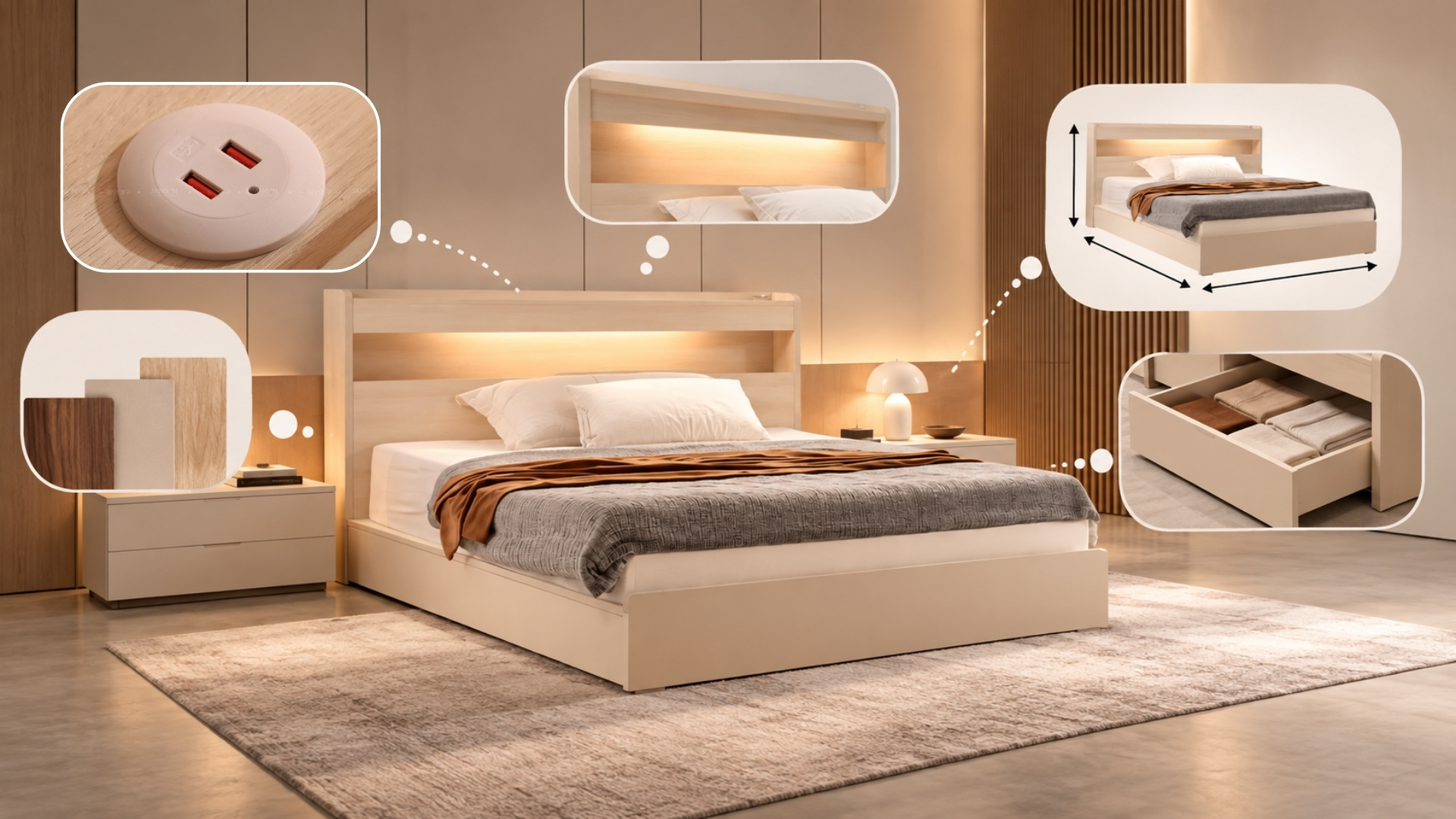 tiêu chí cần kiểm tra trước khi mua giường thông minh