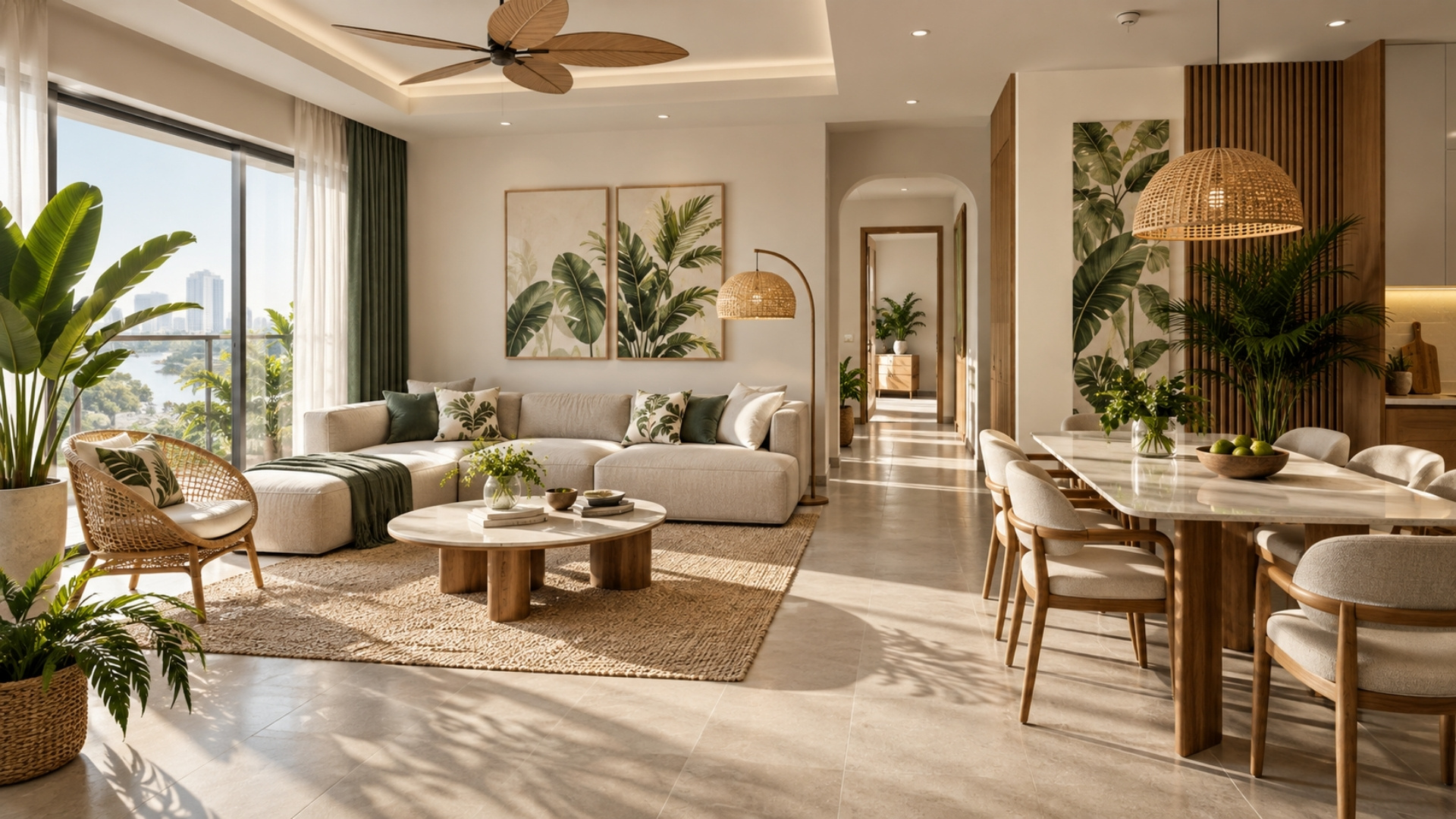 Ứng dụng phong cách nội thất Tropical