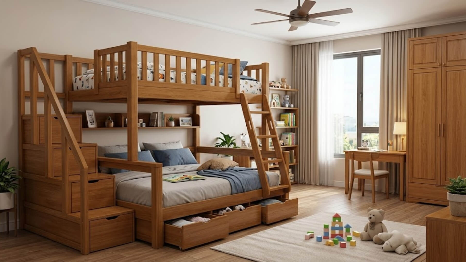 Ưu nhược điểm của giường ngủ 2 tầng