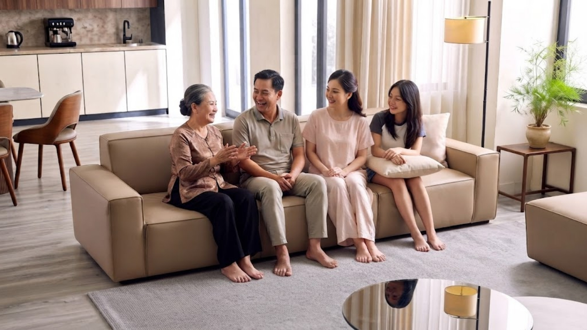 Vì sao sofa 4 chỗ được nhiều gia đình lựa chọn
