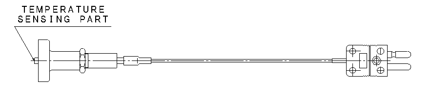 Sensor with magnet for measuring tin tank surface temperature product