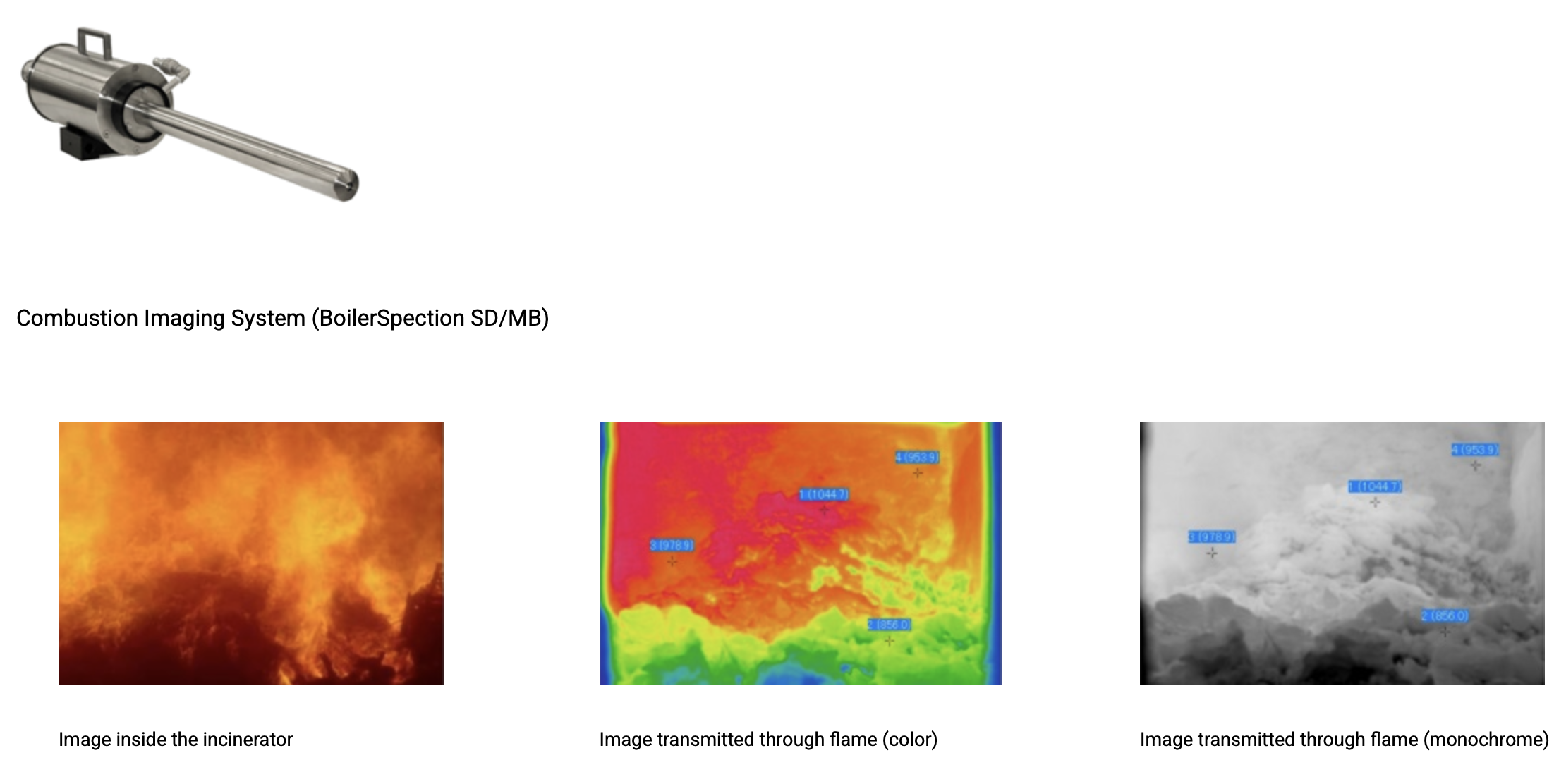 Thermal Imaging Equipment for Inside-of-Incinerator Monitoring (Boiler Spection)