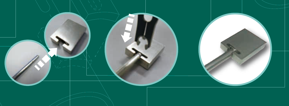 Detachable PAD sheathed thermocouple for measuring the inductor case