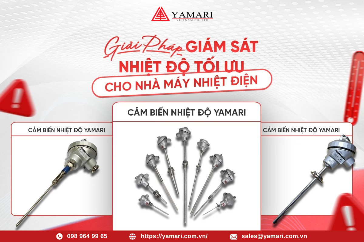 Cảm biến nhiệt độ Yamari ứng dụng cho nhà máy nhiệt điện