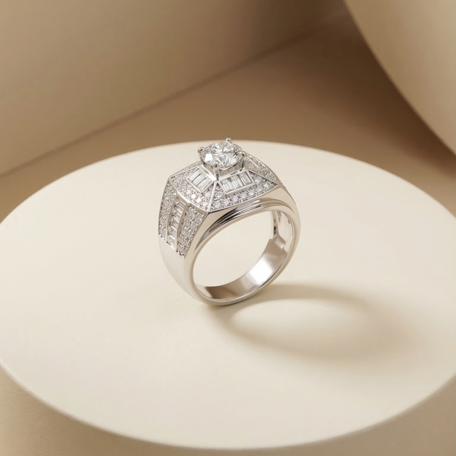 Nhẫn Platinum thiết kế Came BN JEWELRY