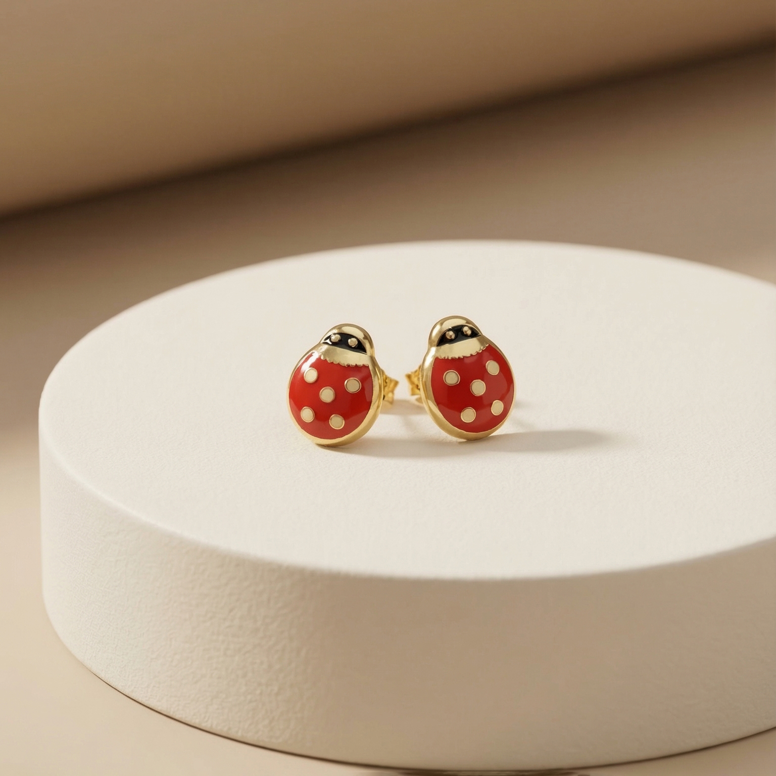 Bông tai GF 14K thiết kế Bọ Cánh Cam BN JEWELRY