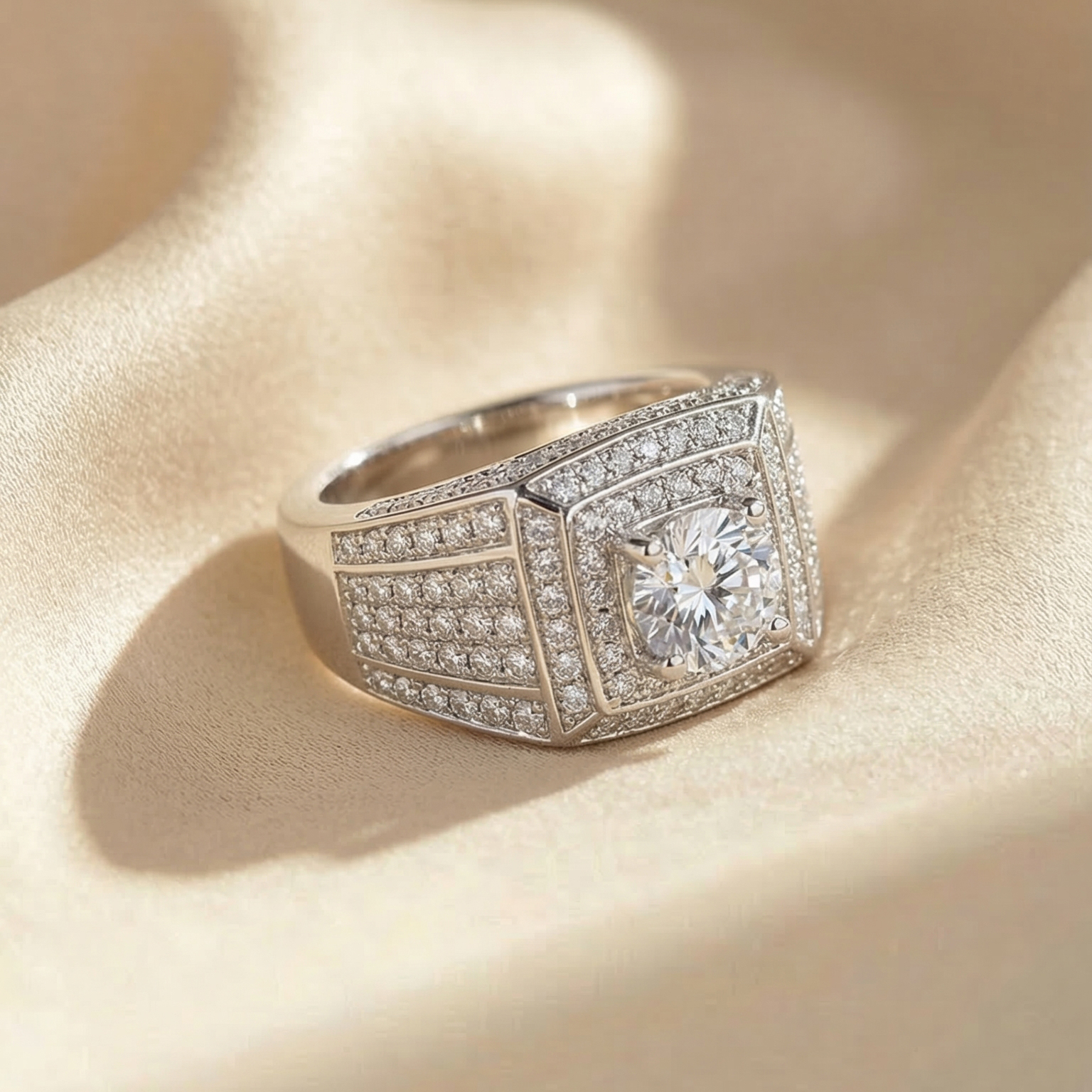 Nhẫn Platinum thiết kế Amance BN JEWELRY