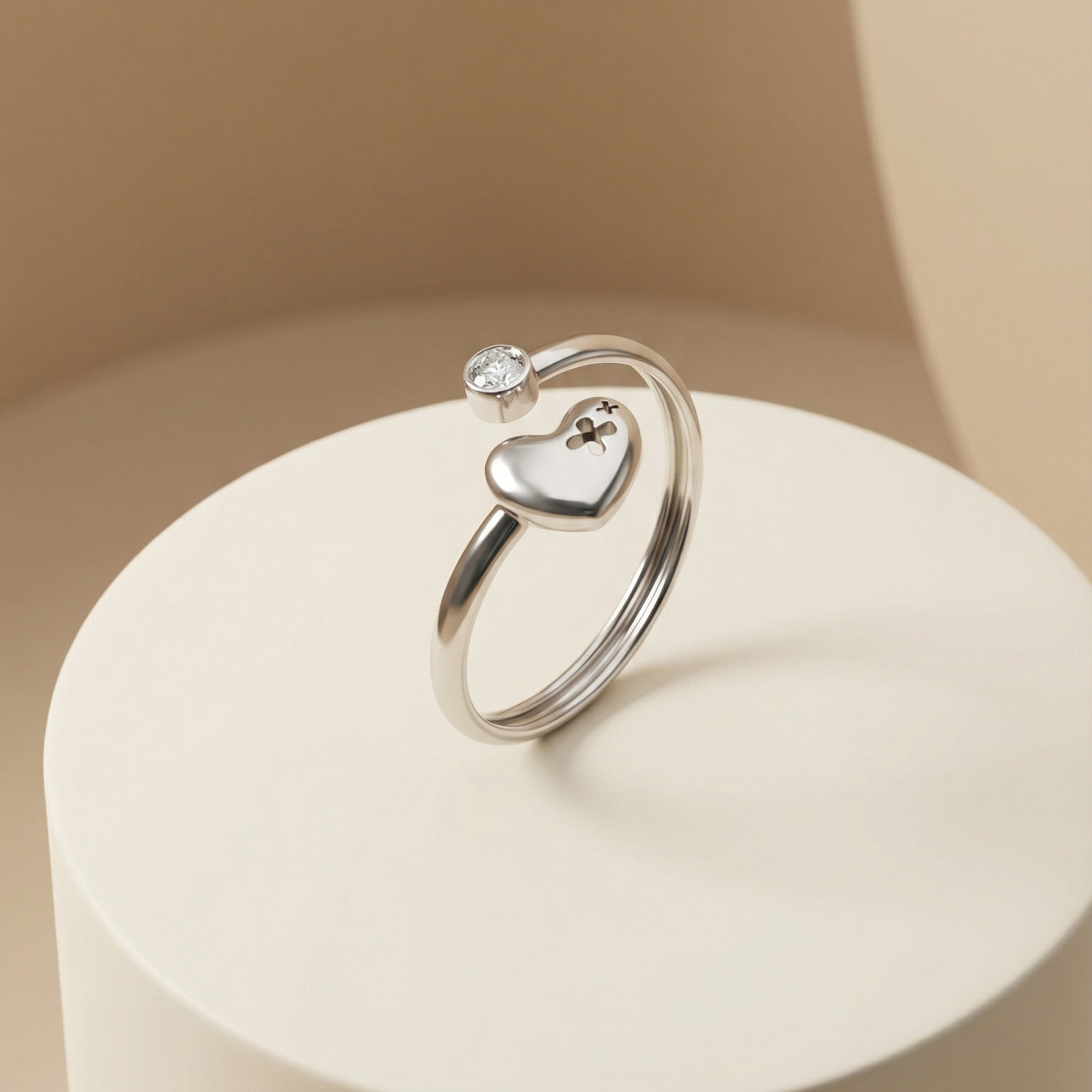 Nhẫn GF 14K thiết kế trái tim Éternel BN JEWELRY