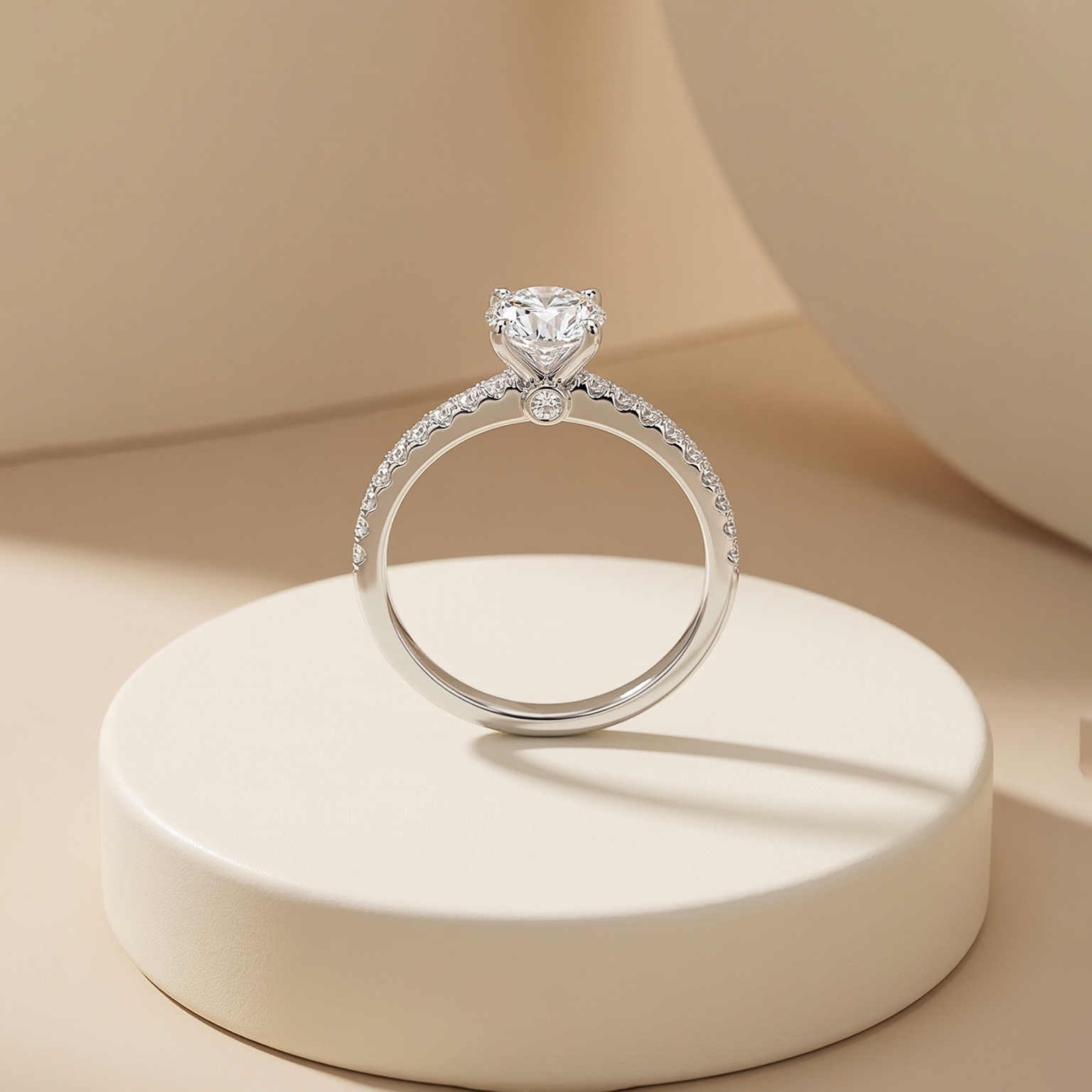 Nhẫn Platinum thiết kế Pavé Stella BN JEWELRY | 6.0 ly