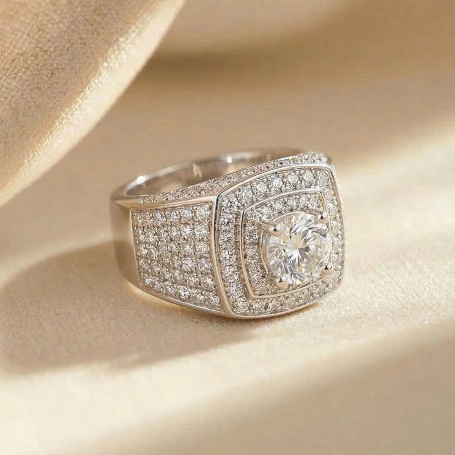 Nhẫn Bạch kim Platinum 10% thiết kế Dream BN JEWELRY | 6.5 ly - NTY146_PT