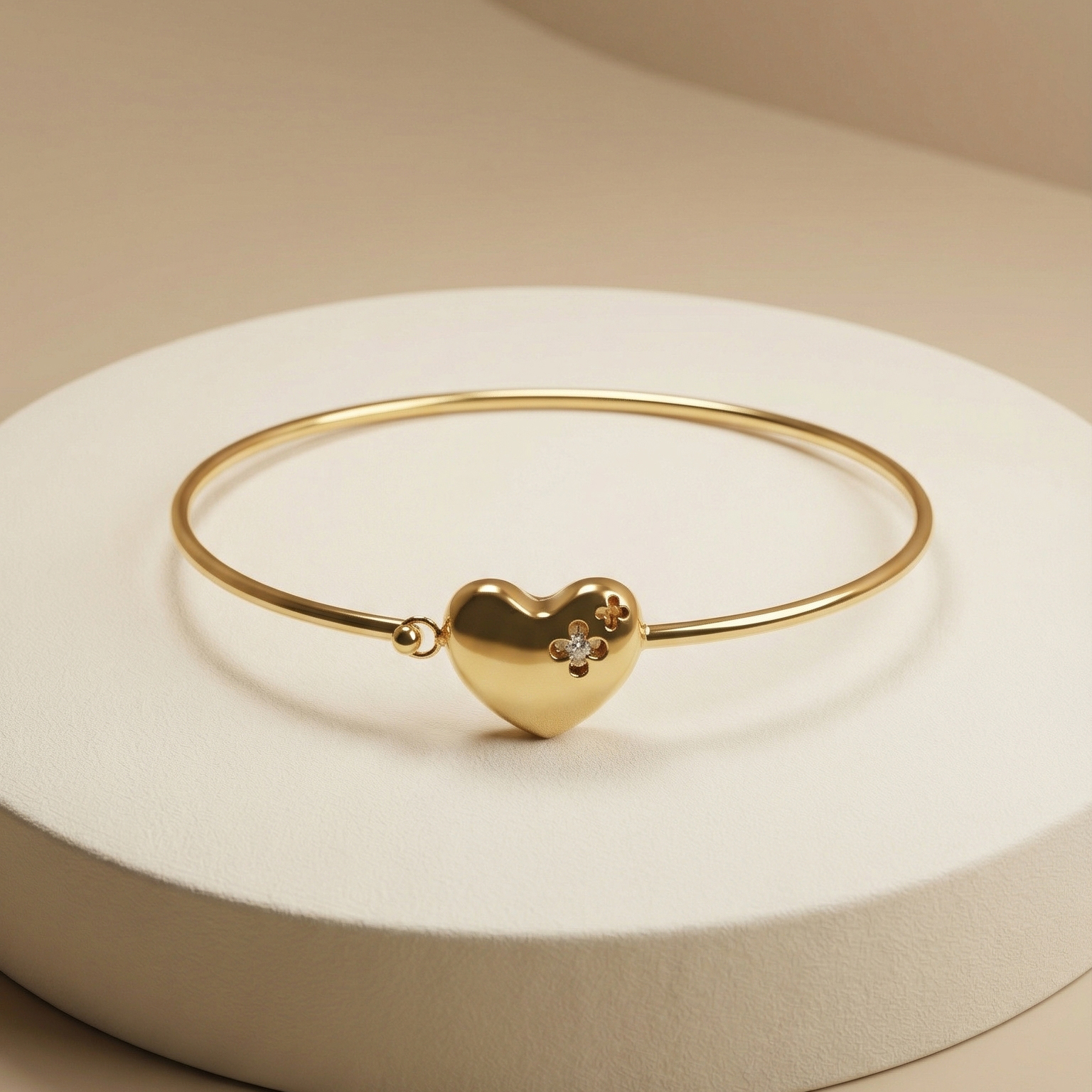 Vòng tay GF 14K trái tim Fever Heart BN JEWELRY