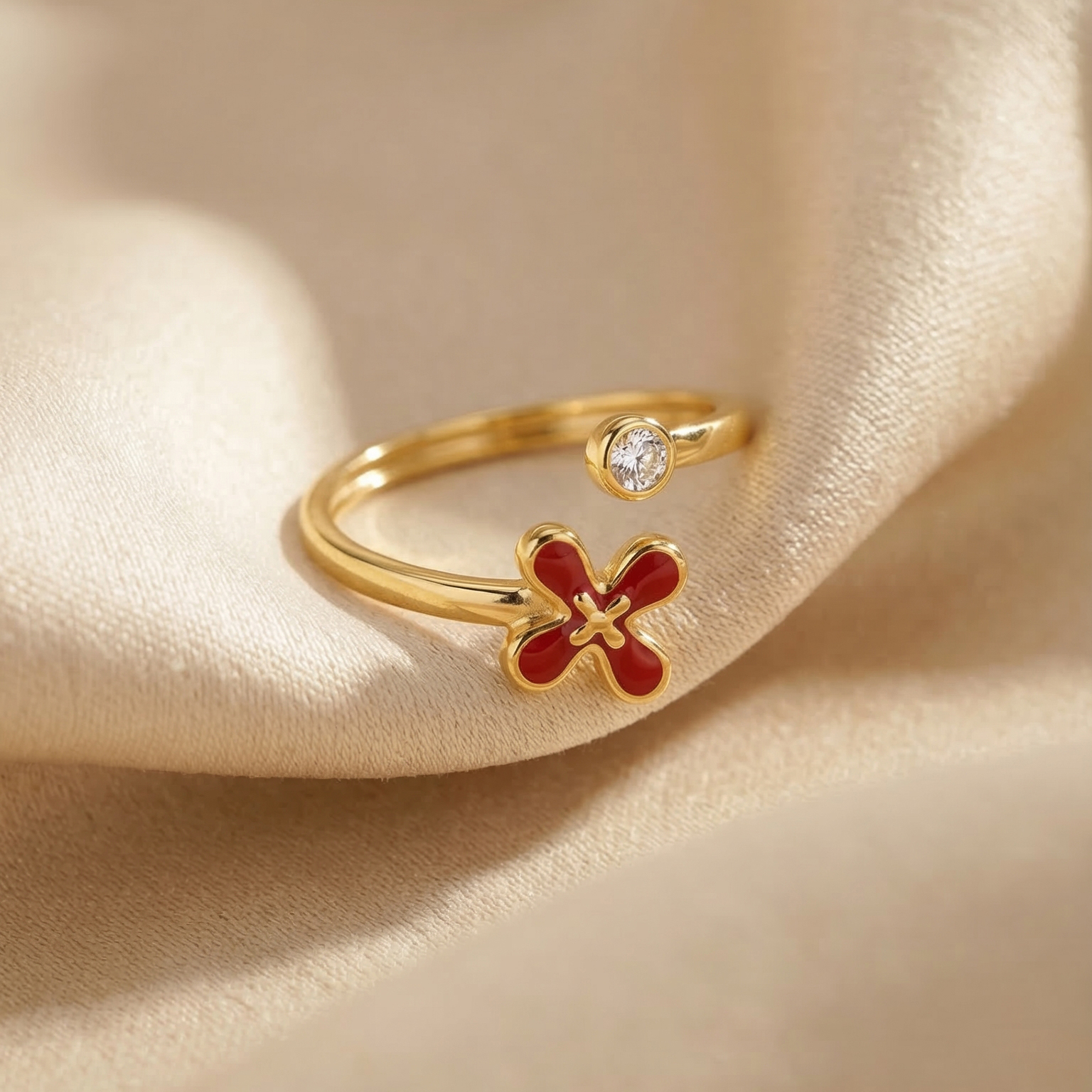 Nhẫn GF 14K thiết kế Flora BN JEWELRY