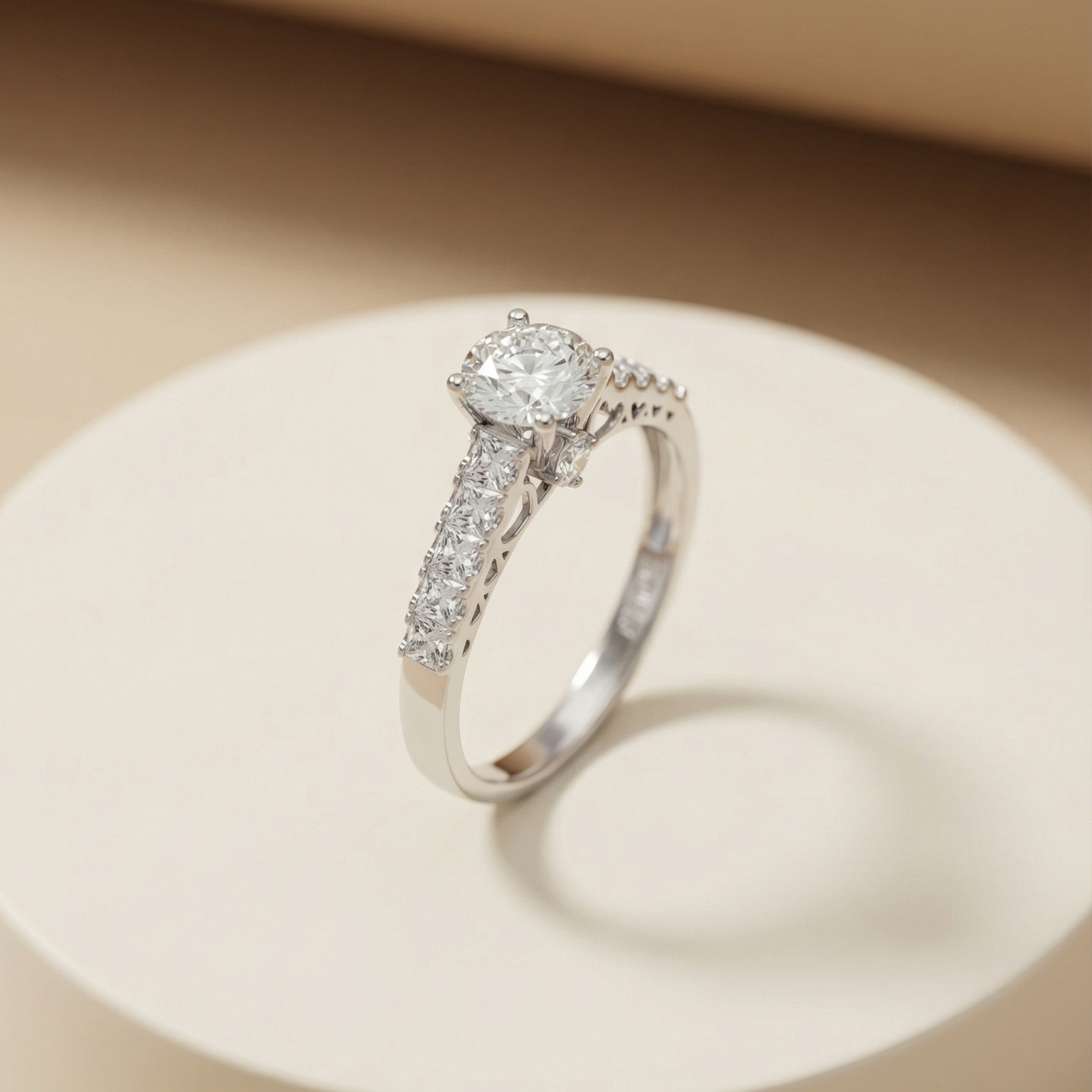 Nhẫn Platinum thiết kế Hidden Love Pave BN JEWELRY | đá 6.0 li - NGY1580_PT