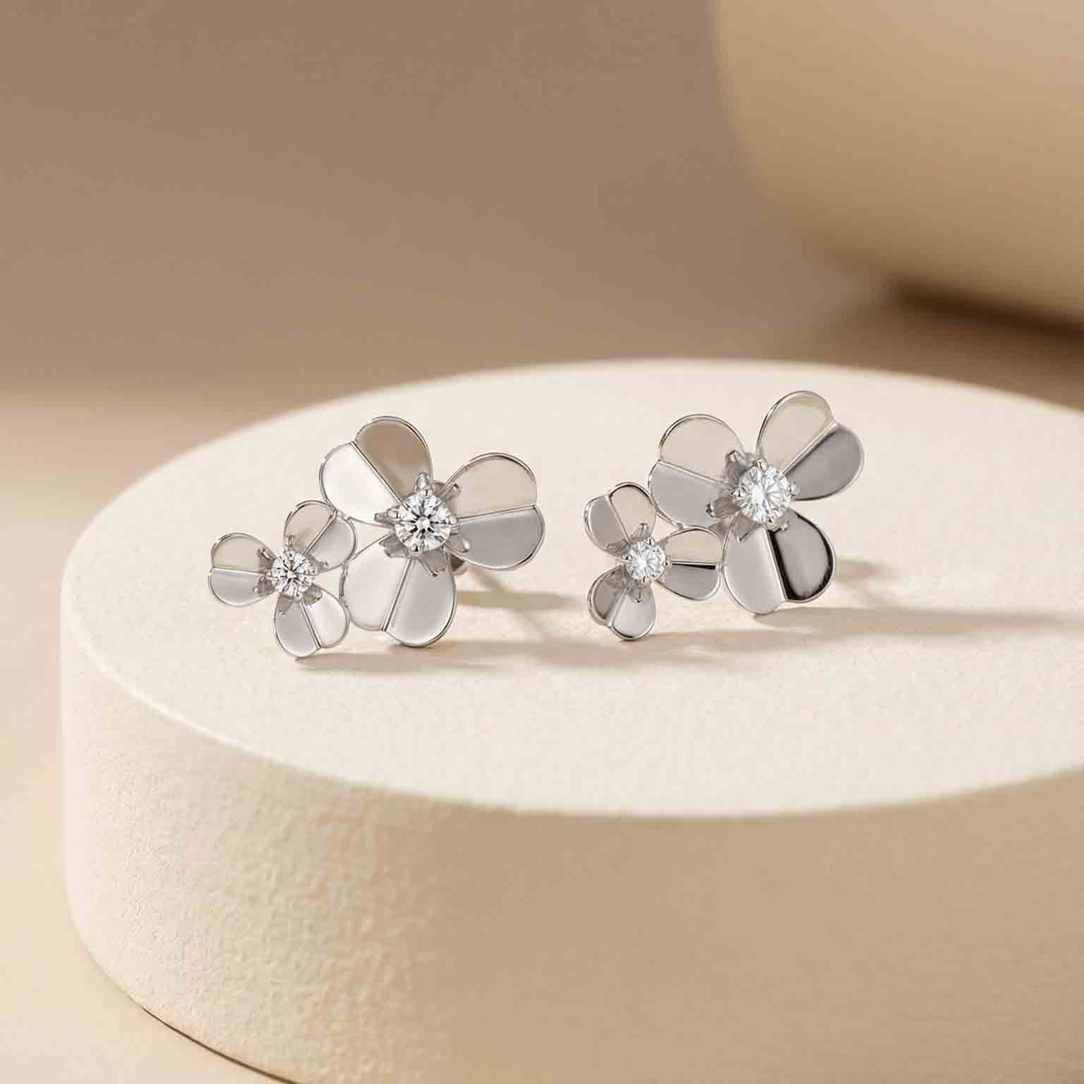 Bông tai GF 14K thiết kế Royal Gold Blossom BN JEWELRY