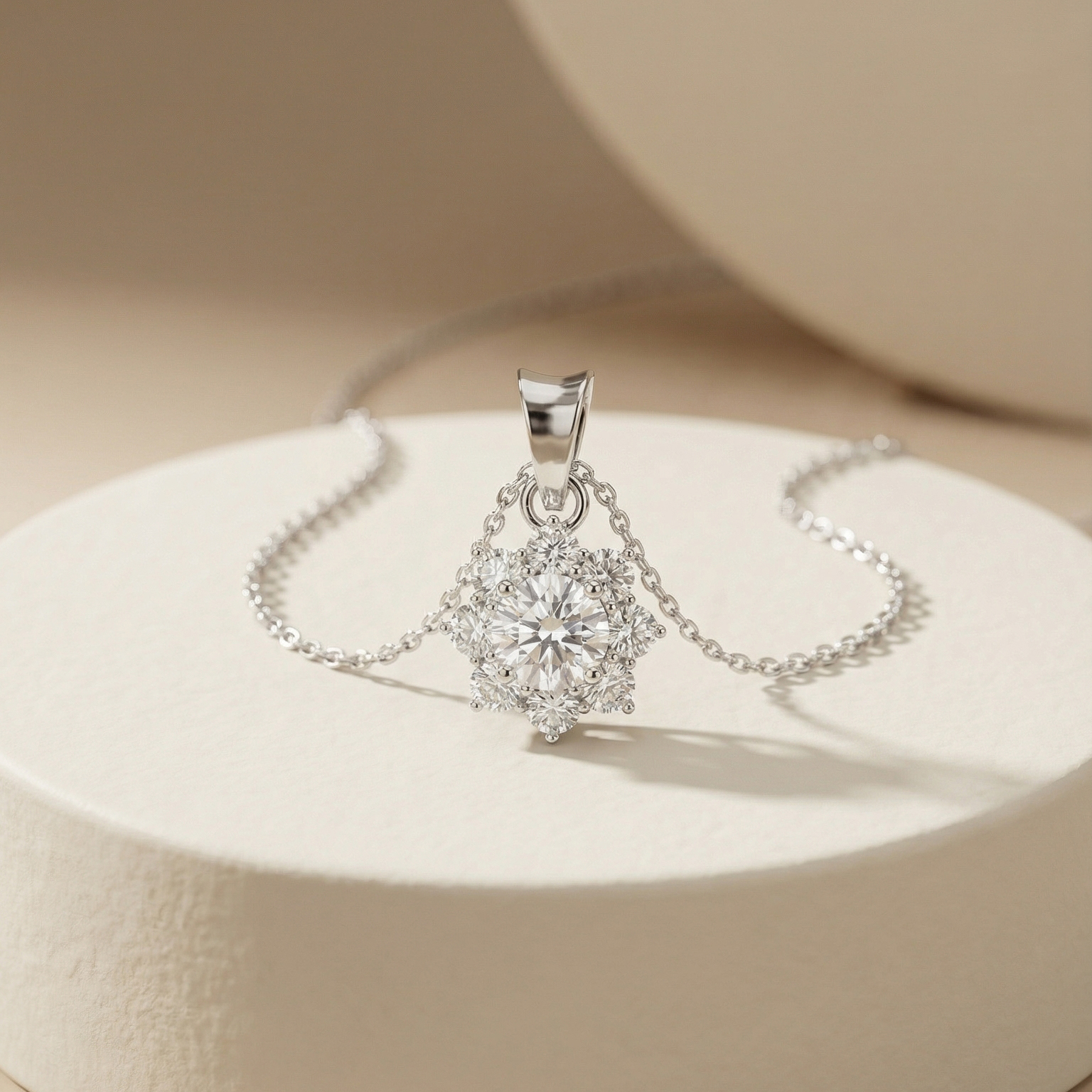 Mặt dây chuyền Platinum thiết kế Signature Bloom BN JEWELRY