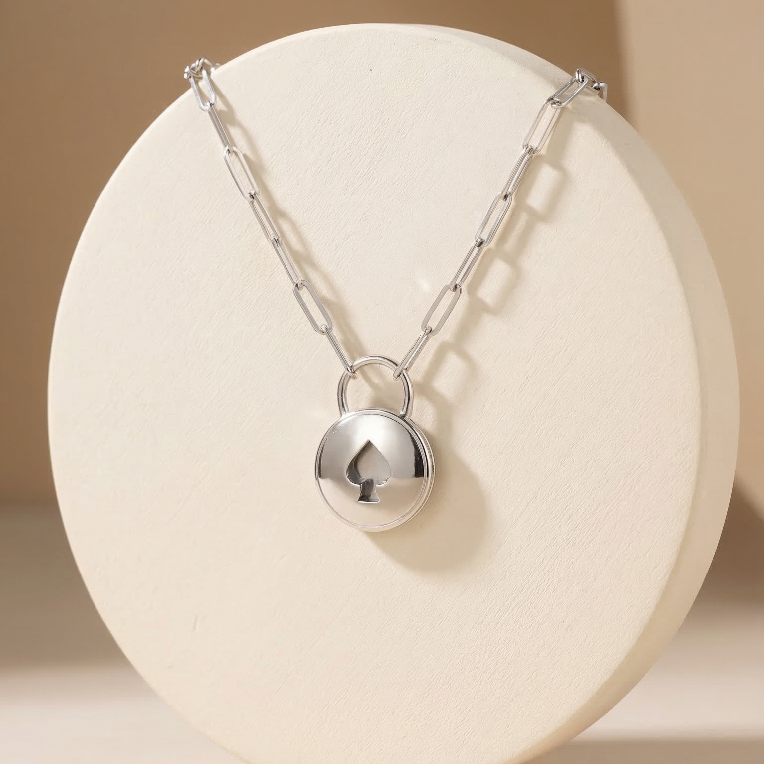 Dây chuyền GF 14K paperclip chain Eternal Lock  BN JEWELRY