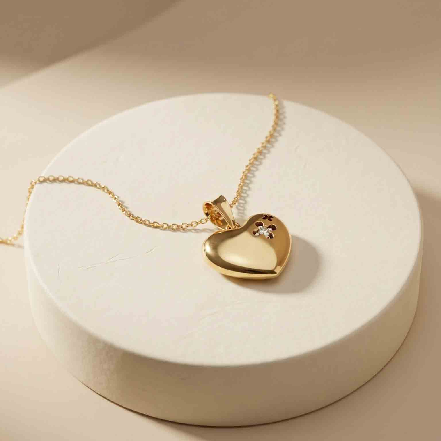 Mặt dây chuyền trái tim Blink Star Heart đính đá moissanite BN JEWELRY