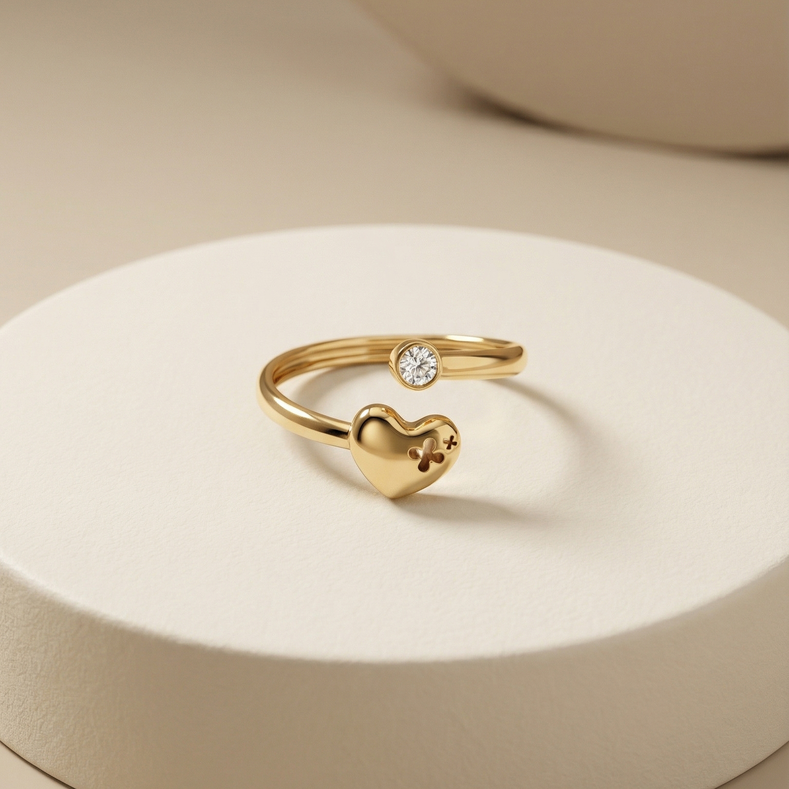 Nhẫn GF 14K thiết kế trái tim Éternel BN JEWELRY