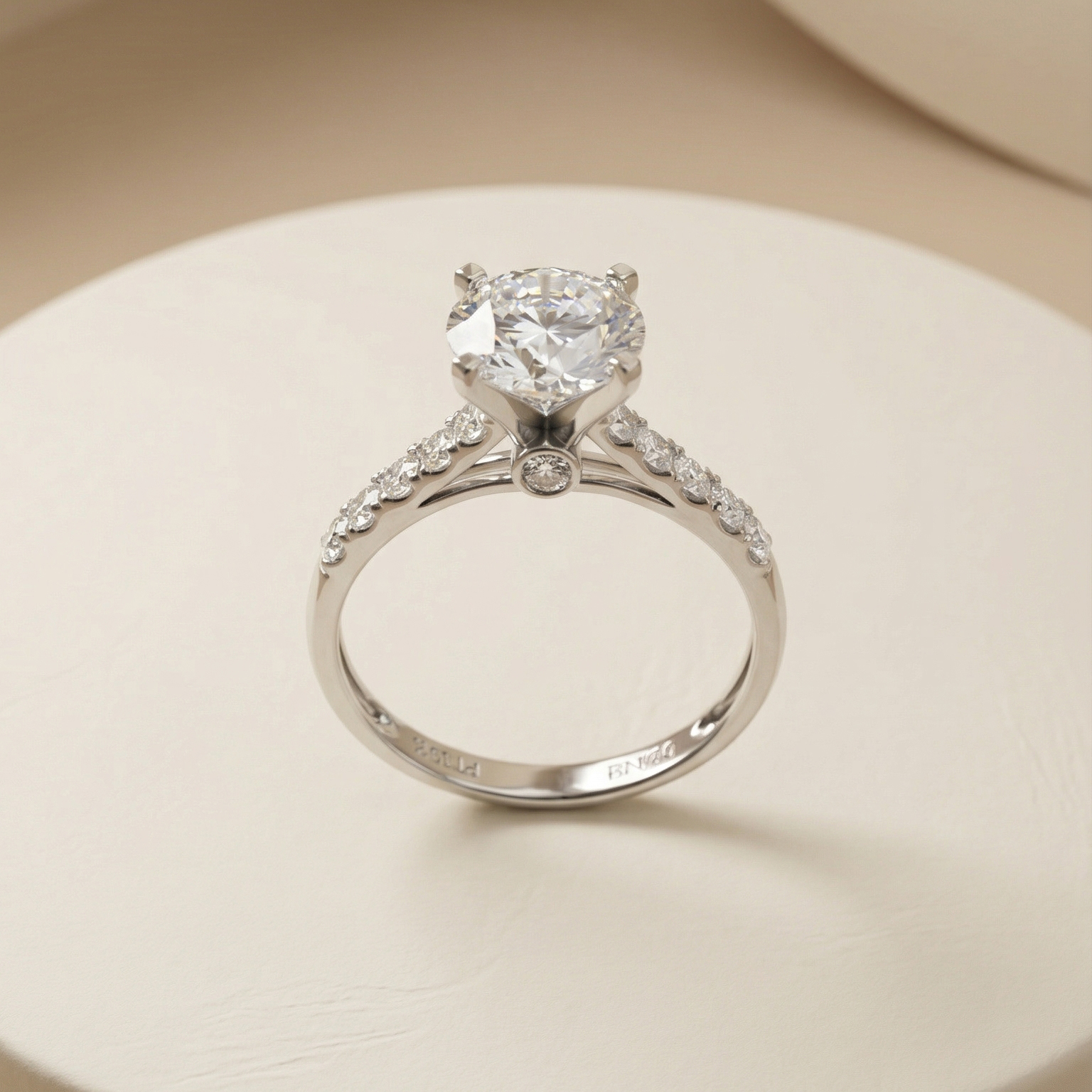 Nhẫn Platinum thiết kế Stellar Pave BN JEWELRY | 7 Ly