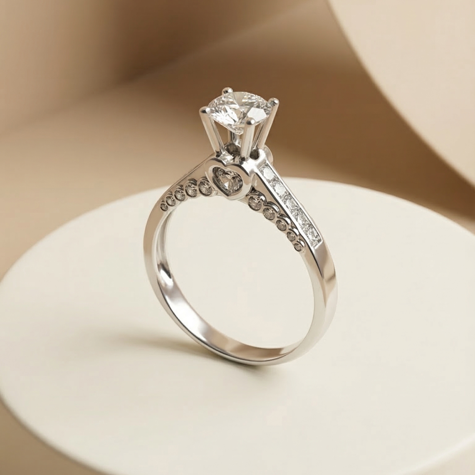 Nhẫn Platinum thiết kế Pave Frousy BN JEWELRY | 6.0 ly