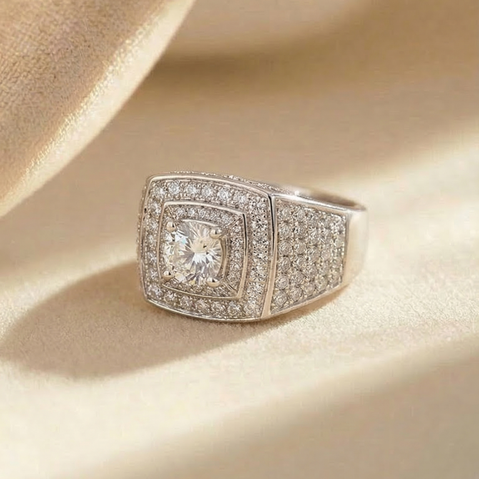 Nhẫn Bạch kim Platinum 10% thiết kế Dream BN JEWELRY | 6.5 ly - NTY146_PT