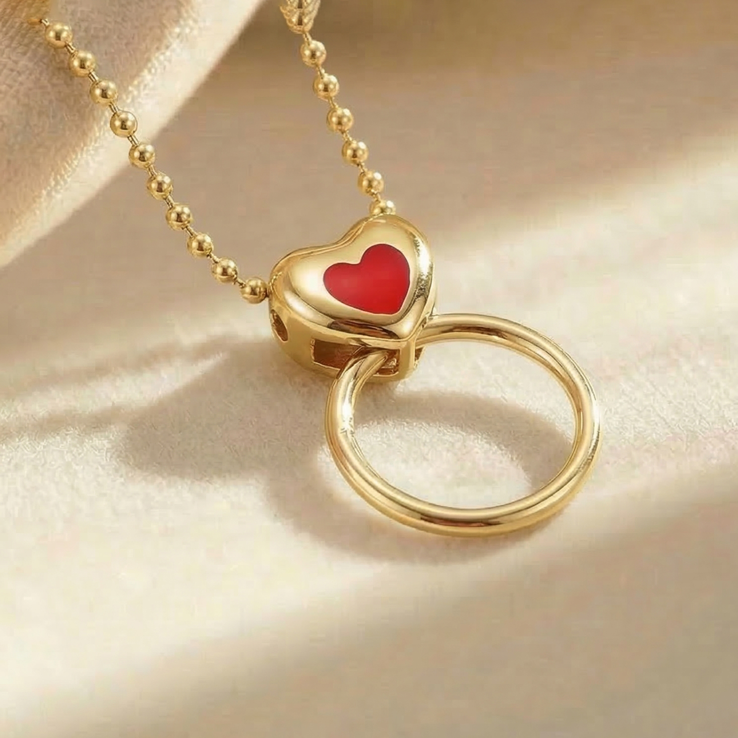 Mặt dây chuyền GF 14K thiết kế trái tim Amora BN JEWELRY